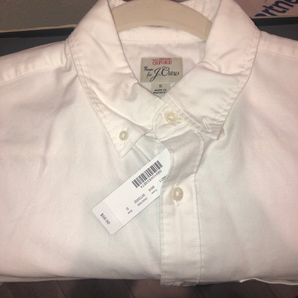 SOLD J CREW oxford white shirt NEW